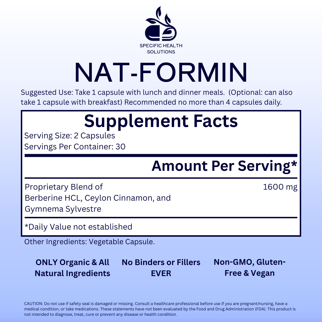 NAT-FORMIN - Natural Glucose Reducer