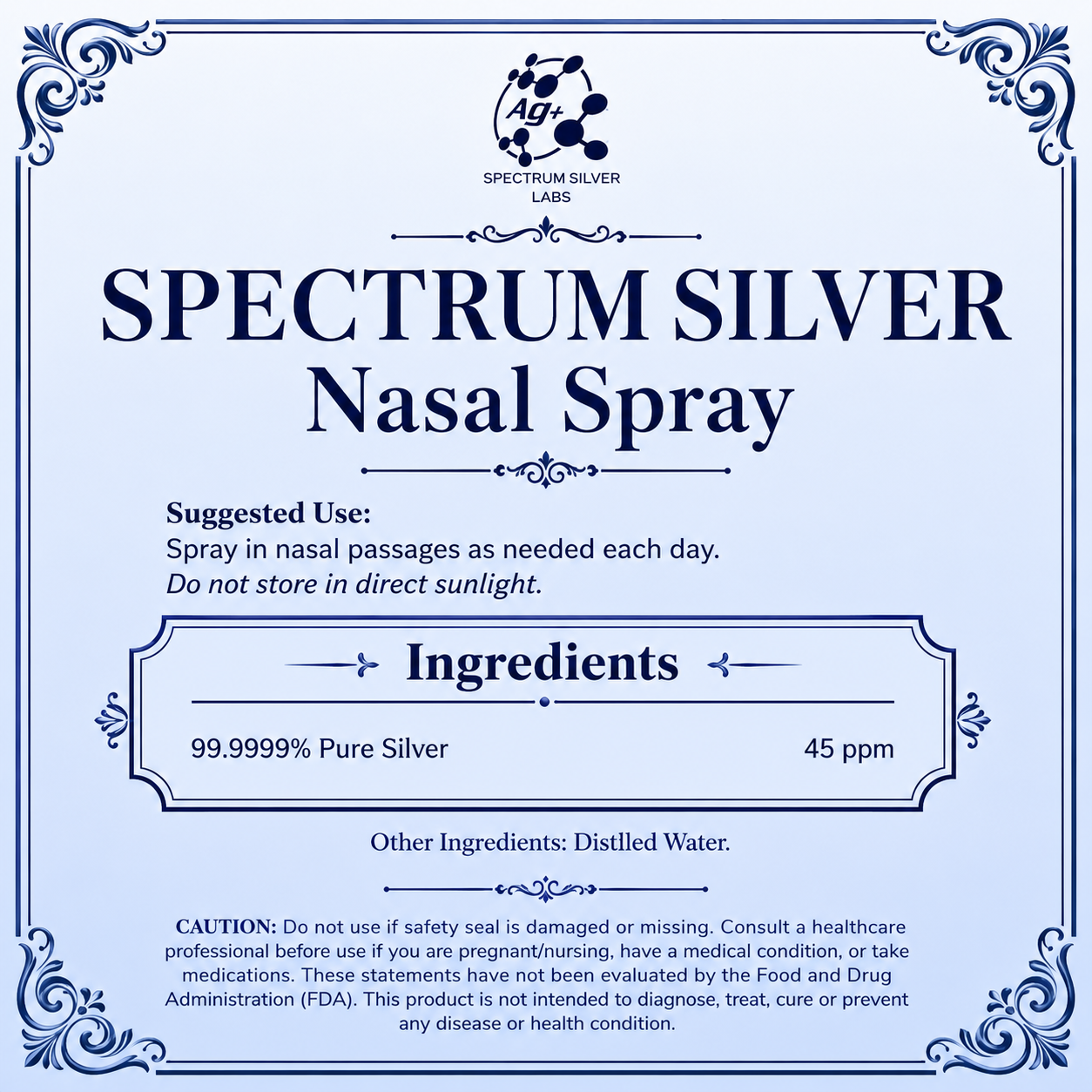 SPECTRUM SILVER AG+ Nasal Spray