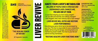 Liver Revive label