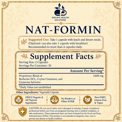 NAT-FORMIN  - Natural Glucose Reducer