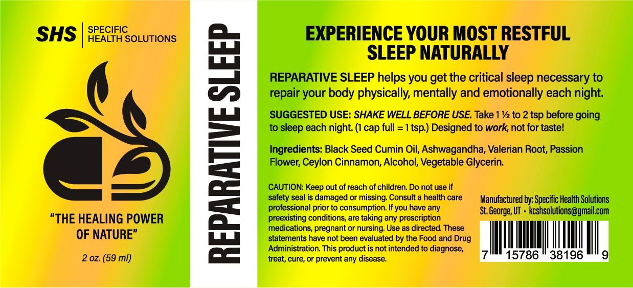 REPARATIVE SLEEP - All natural sleep aid that works! (2 oz)