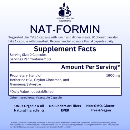 NAT-FORMIN  - Natural Glucose Reducer