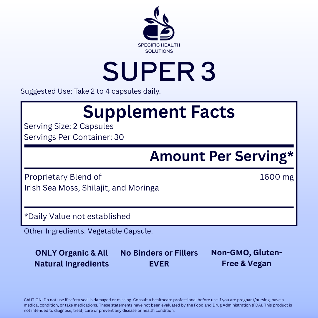 SUPER 3 - Nutrient-Rich Superfood